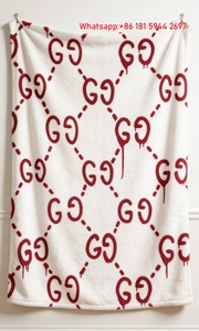 Dripping Red GG Monogram Flannel Fleece Blanket – Wall Hanging Decor Gucci throw blanket IMG_2553